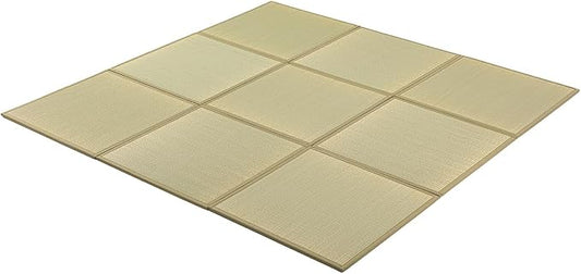 FULI Japanese Square Tatami Rug, Lightweight Igusa Mat, Made in Japan by FULI