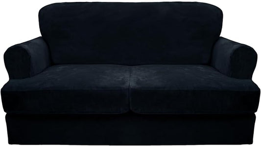 CUCRAF Cushion Sofa Cover 3 Piece Slipcovers, Soft Thick Velvet Couch Cover by CUCRAF