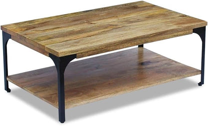 Solid Mango Wood Coffee Table - Image 4