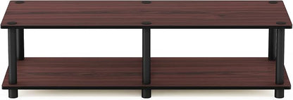 Furinno Just No Tools Dark Cherry Wide Television Stand - Image 3