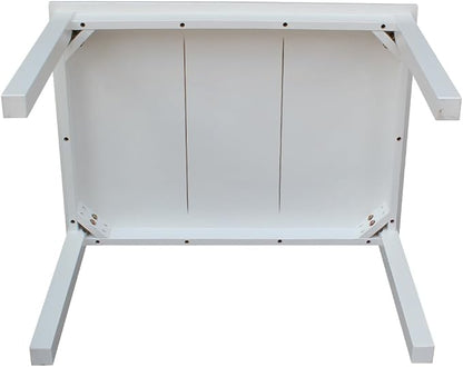 HomeStock Asian Aesthetics Table, Java Finish, Solid Hardwood, Ready to Assemble - Image 5