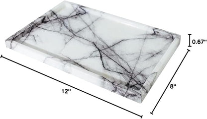 Real Luxurious Vanity Tray Natural Genuine Marble Storage Tray - Image 7