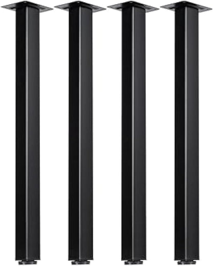 LCSDLHLSY Table Legs 32 inch, Adjustable Square Furniture Legs, by LCSDLHLSY