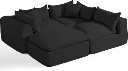 Modular Cloud Couch Sectional, Boneless Sofa by WENTUM