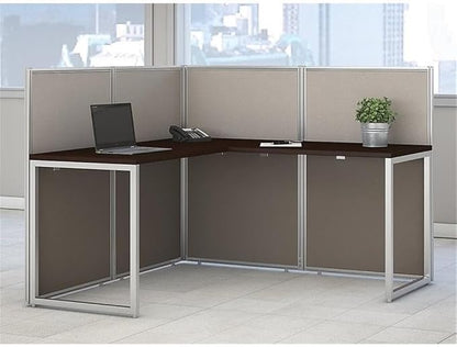 Bush Business Furniture Easy Office 60W L Shaped Cubicle Desk Workstation - Image 2
