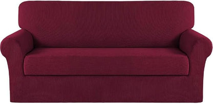 Turquoize Stretch Sofa Slipcover 2 Pieces Sofa Cover Couch Cover by Turquoize