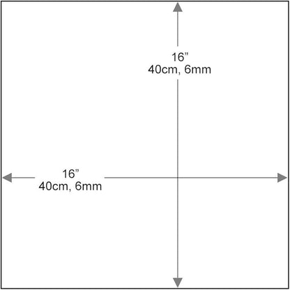 Dulles Glass 12 inch Square Glass Table Top - Image 3