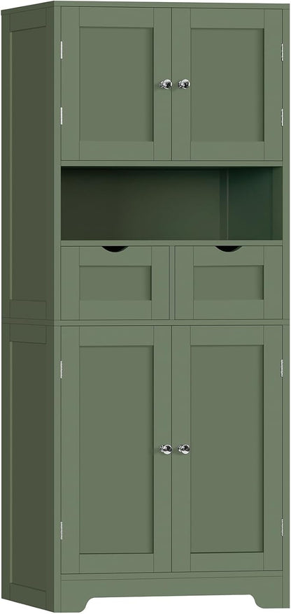 Iwell 58" H Tall Bathroom Storage Cabinet by IWELL