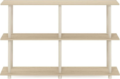 Furinno Turn-N-Tube No Tools 3-Tier Rectangle Side Display Rack, Bauhaus - Image 7