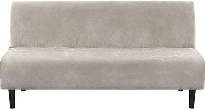 H.VERSAILTEX Real Velvet Futon Cover Armless Sofa Covers Sofa Bed Covers by HVERSAILTEX