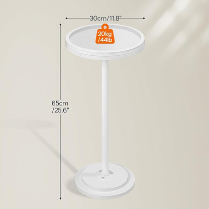 HOOBRO Small Round Side Table, Drink Table, Coffee Martini Table - Image 3