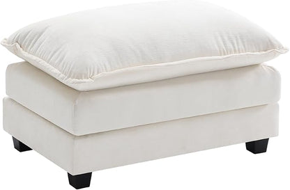 Ihanherry Ottoman for Modular Sectional Cloud Sofa, Chenille Deep Seat Couch - Image 3