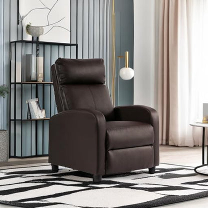 FDW Recliner Chair Reclining Sofa Leather Chair Home Theater Seating Lounge - Image 6
