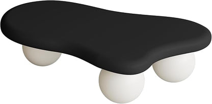 40” Cloud Coffee Table with 3 Ball Legs, Modern Irregular Center Table - Image 8