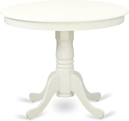 East West Furniture ANVA3-LWH-W 3 Piece Dining Room Furniture Set Contains a - Image 3