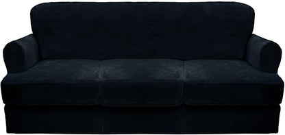 CUCRAF Cushion Sofa Cover 4 Piece Slipcovers, Soft Thick Velvet Couch Cover by CUCRAF