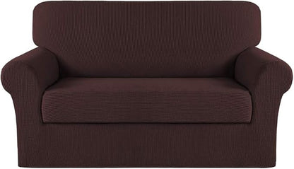 Turquoize Stretch Sofa Slipcover 2 Pieces Sofa Cover Couch Cover by Turquoize