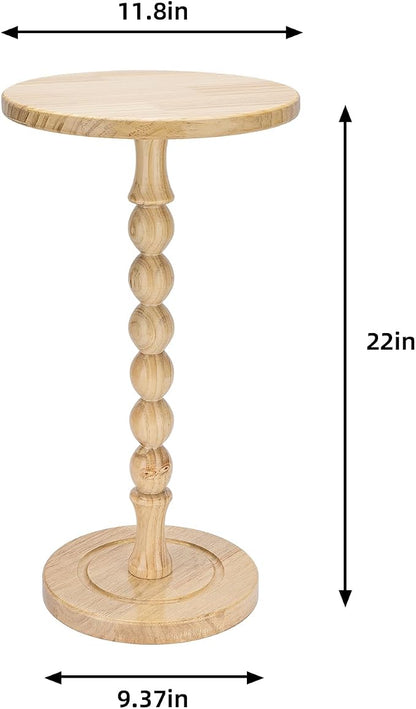 Round Side Table for Small Spaces, Drink Table - Image 3