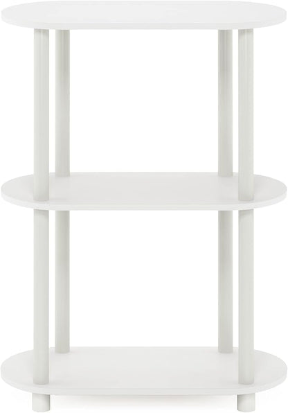 Furinno Turn-N-Tube No Tools 3-Tier Modern Oval Side Display Rack - Image 6