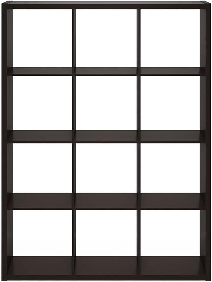 Furinno Cubicle Book Shelf, 12-Cube Bookshelf, Extra Thick Frame Reversible - Image 10