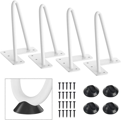 SMARTSTANDARD 6 Inch Heavy Duty Hairpin Furniture Legs, Metal Home DIY Projects by SMARTSTANDARD