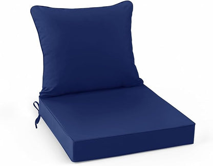 Summsun Outdoor Cushions for Patio Furniture 24 x 24 Inch, Double-Sided by SUMMSUN