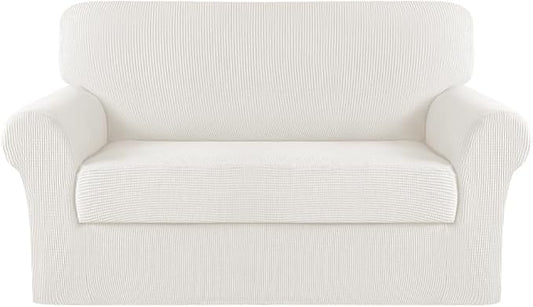 Turquoize Stretch Sofa Slipcover 2 Pieces Sofa Cover Couch Cover by Turquoize
