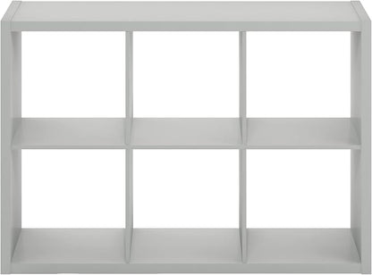 Furinno CUBICLE Book Shelf, 6-Cube Bookshelf, Extra Thick Frame Horizontally & - Image 12