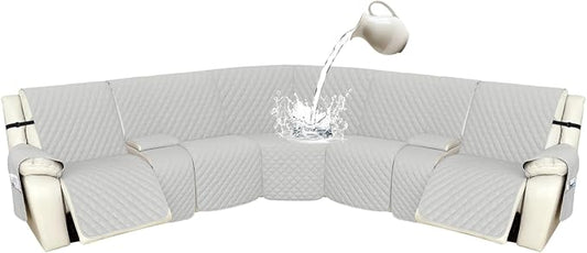 Arfntevss Recliner Sectional Couch Covers 1OO% Waterproof L Shape Sofa Cover by Arfntevss