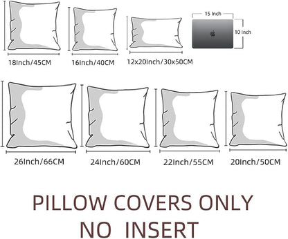 Fancy Homi 4 Packs Decorative Throw Pillow Covers - Image 6