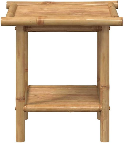 Natural Bamboo Fiber Coffee Table Square Modern Eco-Friendly Furniture - Image 4