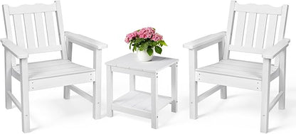 Stoog 3 Piece Patio Dining Sets, All-Weather Patio Chairs by Stoog