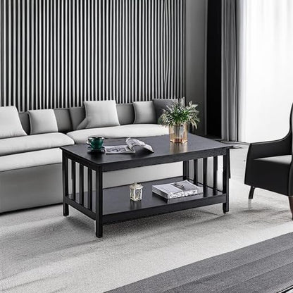 ChooChoo Mission Coffee Table, 40 Black - Image 6