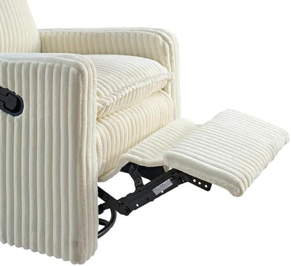 Oxford Baby Uptown Upholstered Glider Recliner Rocking Chair 360° Swivel - Image 9