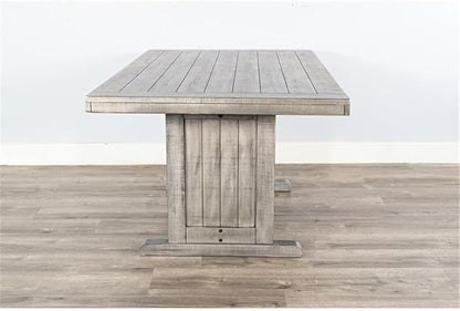 Pemberly Row 4-Pieces Dining Set Wood, Rectangular in Alpine Gray - Image 3