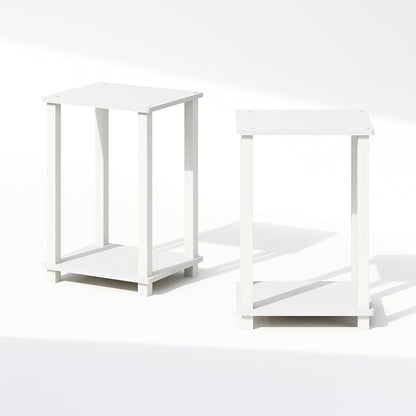 Furinno Simplistic Night Stand Set of 2, 2-Tier Small Nightstand - Image 6