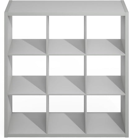 Furinno Simple Cube Storage Organizer, 9-Cube Display Shelf, Open Back Shelving - Image 7