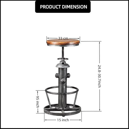 Industrial Modern 3-Piece Bar Table Set - Image 2