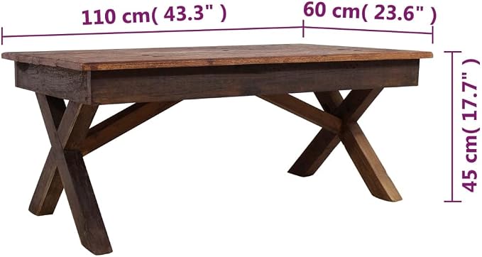 Eco Friendly Sustainable Handmade Reclaimed Wood Coffee Table - Image 2
