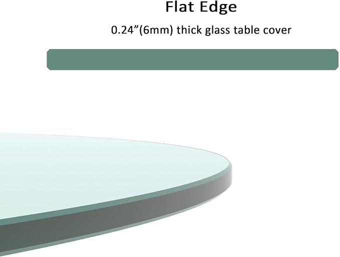 17" Round Tempered Glass Table Top - Image 4