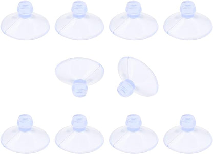 10 Pack Glass Tableholders - 18mm Rubber Suction Cups by Qjaiune