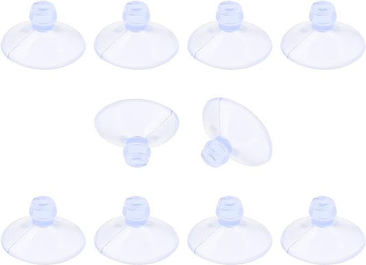 10 Pack Glass Tableholders - 18mm Rubber Suction Cups by Qjaiune