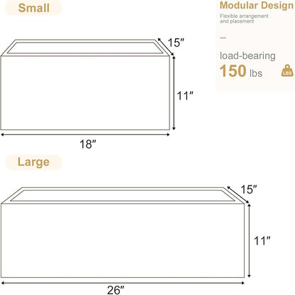 Svimi Modular Stackable Drawers, Modern Nightstand Modular Storage Bins - Image 2
