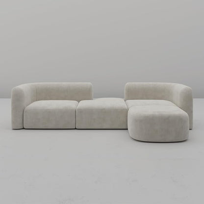 Acanva Luxury Modern Tight Curved Back Velvet Sofa, Minimalist Style Comfy Couch - Image 7