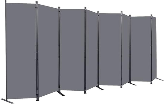 Room Divider 6FT Portable Room Dividers and Folding Privacy Screens, 8 Panel by HOMSCREENER