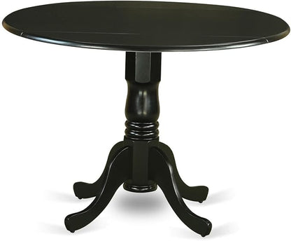 East West Furniture DLBO5-BLK-W 5 Piece Dinette Set - Image 2