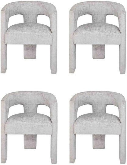 Jofran Gwen Jacquard Upholstered Accent Chair, Modern Luxury Plush Sculptural by Jofran+Inc.