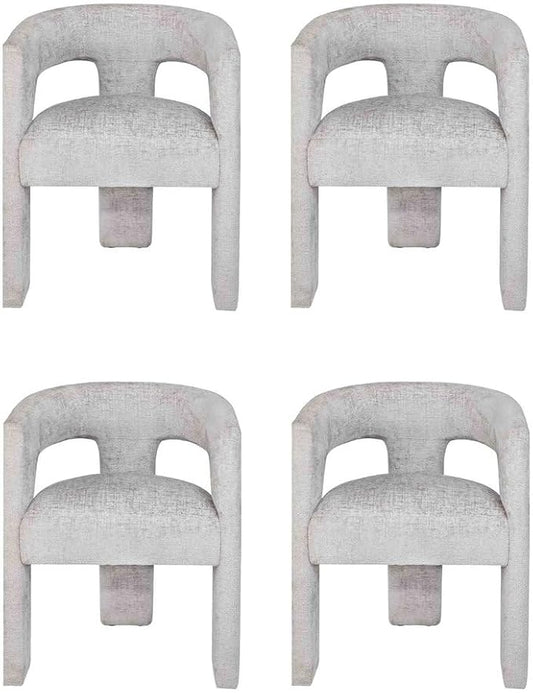 Jofran Gwen Jacquard Upholstered Accent Chair, Modern Luxury Plush Sculptural by Jofran+Inc.