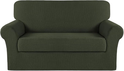 Turquoize Stretch Sofa Slipcover 2 Pieces Sofa Cover Couch Cover by Turquoize