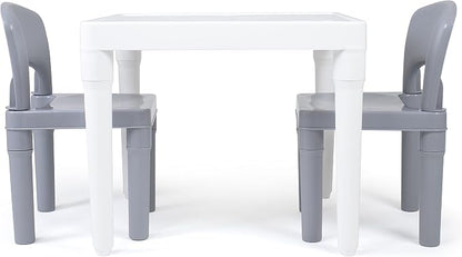 Humble Crew Kids Plastic Table and Chair Set, Toddler Activity Table - Image 8